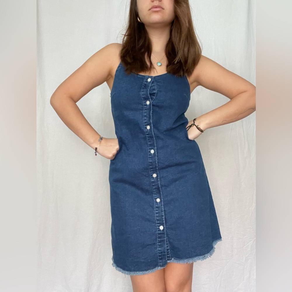 Cute lil denim dress. I just don't wear it as much as i thought i would!